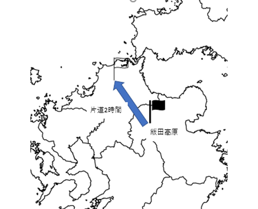 「飯田高原の地図」
